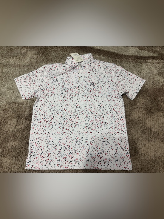 Rhoback Other - Rhoback men’s short sleeve polo white/classic red-USA